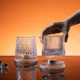 INSETLAN gift-ready whiskey glass set, perfect for celebrations.