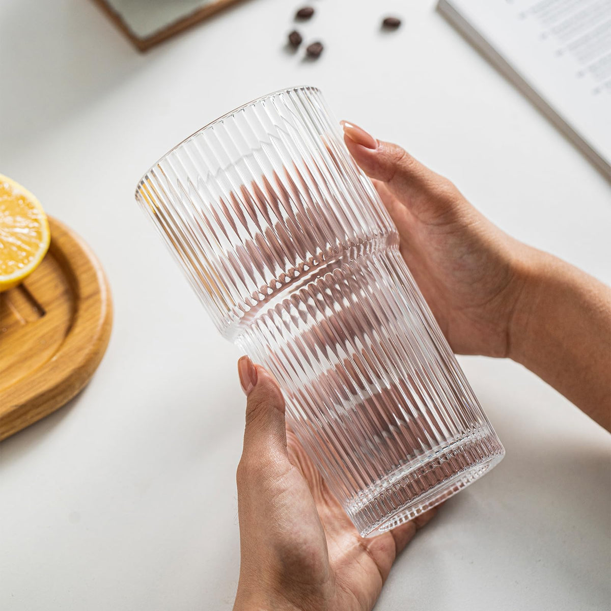 INSETLAN kitchen-dining glassware 20oz tumbler enhances any table.