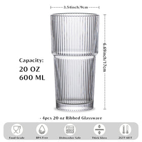 INSETLAN ribbed glass close-up shows texture and secure grip.