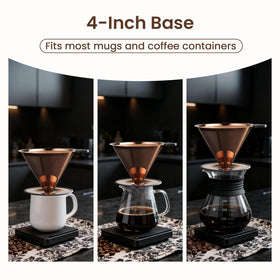 INSINTAR easy to clean and dishwasher-safe pour-over brewer.