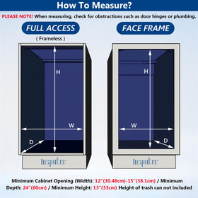 Heavy-duty under-sink trash cabinet pull-out system
