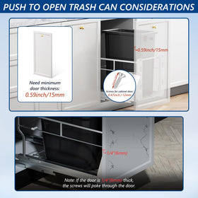 Trash sliding tray under sink from Insputer