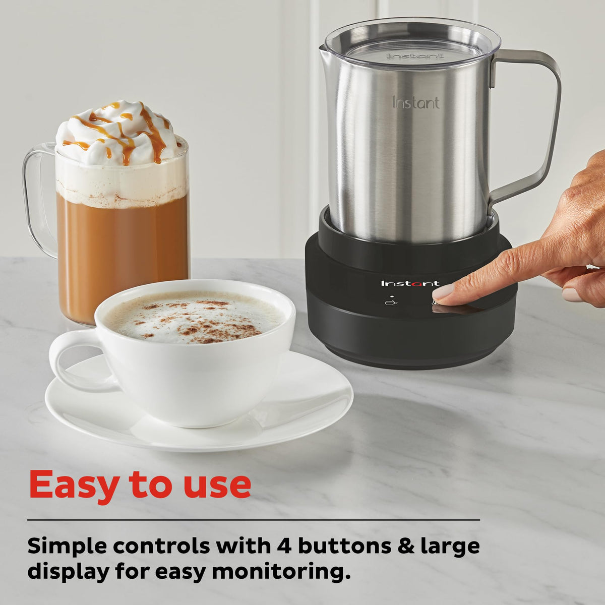 Instant MagicFroth whisperquiet operation keeps the kitchen calm