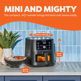 Instant Pot 4Qt Vortex Mini clear cook window view to monitor progress