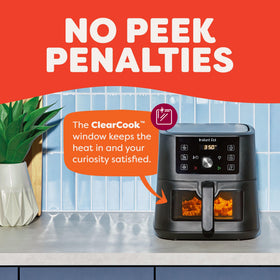 Instant Pot 4Qt Vortex Mini crisp basket in use delivering healthier fry with less oil