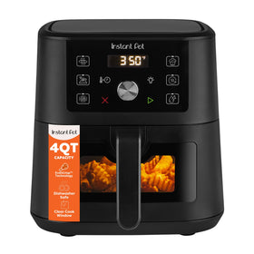 Instant Pot 4Qt Vortex Mini air fryer front view showing compact design for small kitchens