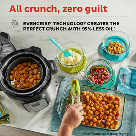 Instant Pot Duo Crisp 8QT steam rack: even steam for vegetables and dumplings.