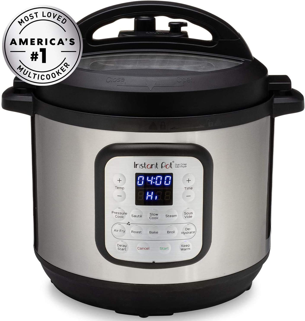 Instant Pot Duo Crisp air fryer basket base supports even browning