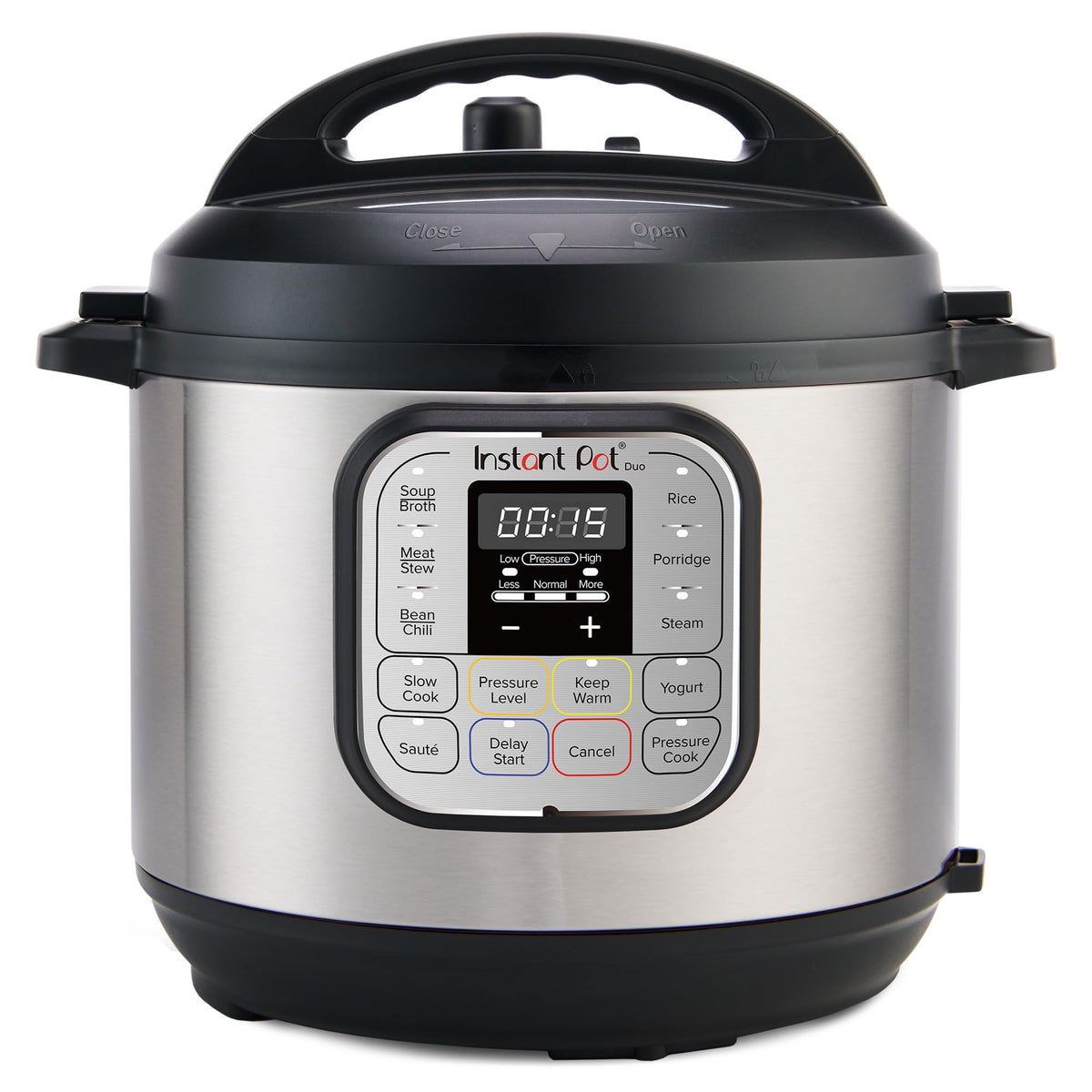 Instant Pot Duo Mini 3-quart stainless steel pot ready for quick meals.
