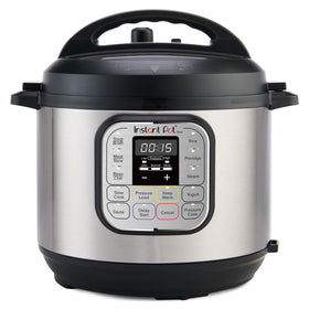 Instant Pot Duo Mini 3-quart stainless steel pot ready for quick meals.