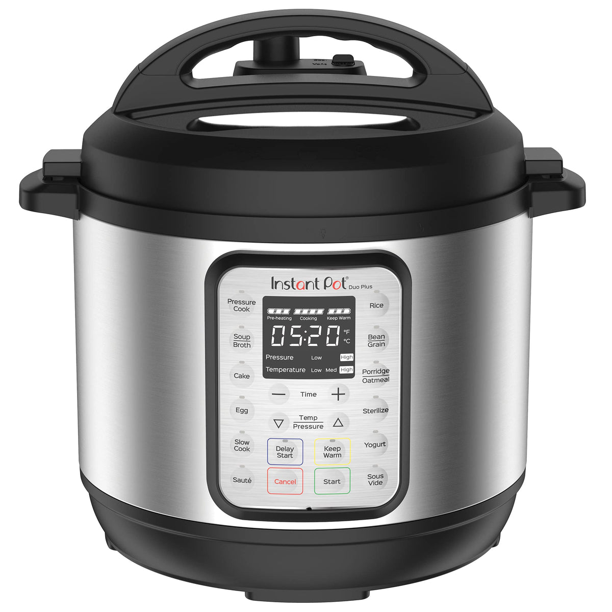 Instant Pot Duo Plus 3-Quart inner pot in stainless steel for even heating.