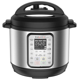 Instant Pot Duo Plus 3-Quart inner pot in stainless steel for even heating.