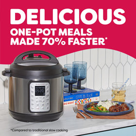 Instant Pot Duo Plus rice and yogurt programs support versatile meal prep.