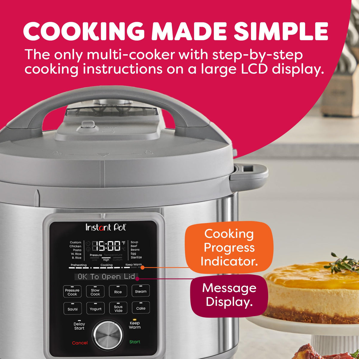 Instant Pot Duo Plus stainless steel inner pot for sautéing.
