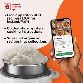 Instant Pot Duo steamer rack included for healthy steamed meals.