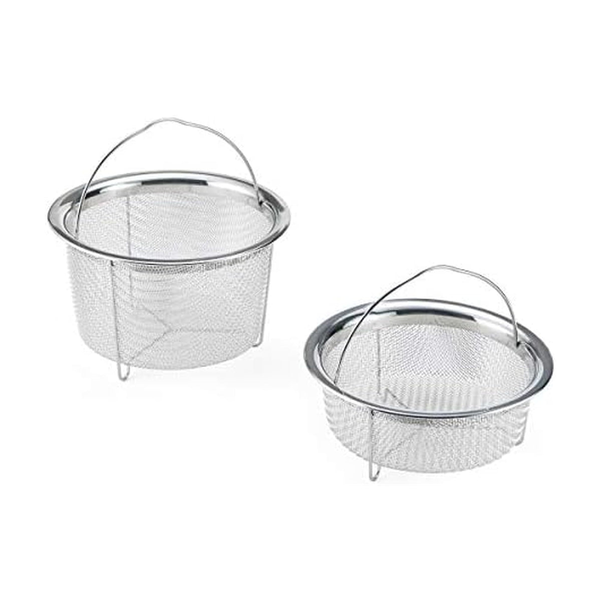 Instant Pot mesh steamer basket large for family meals; promotes even steaming