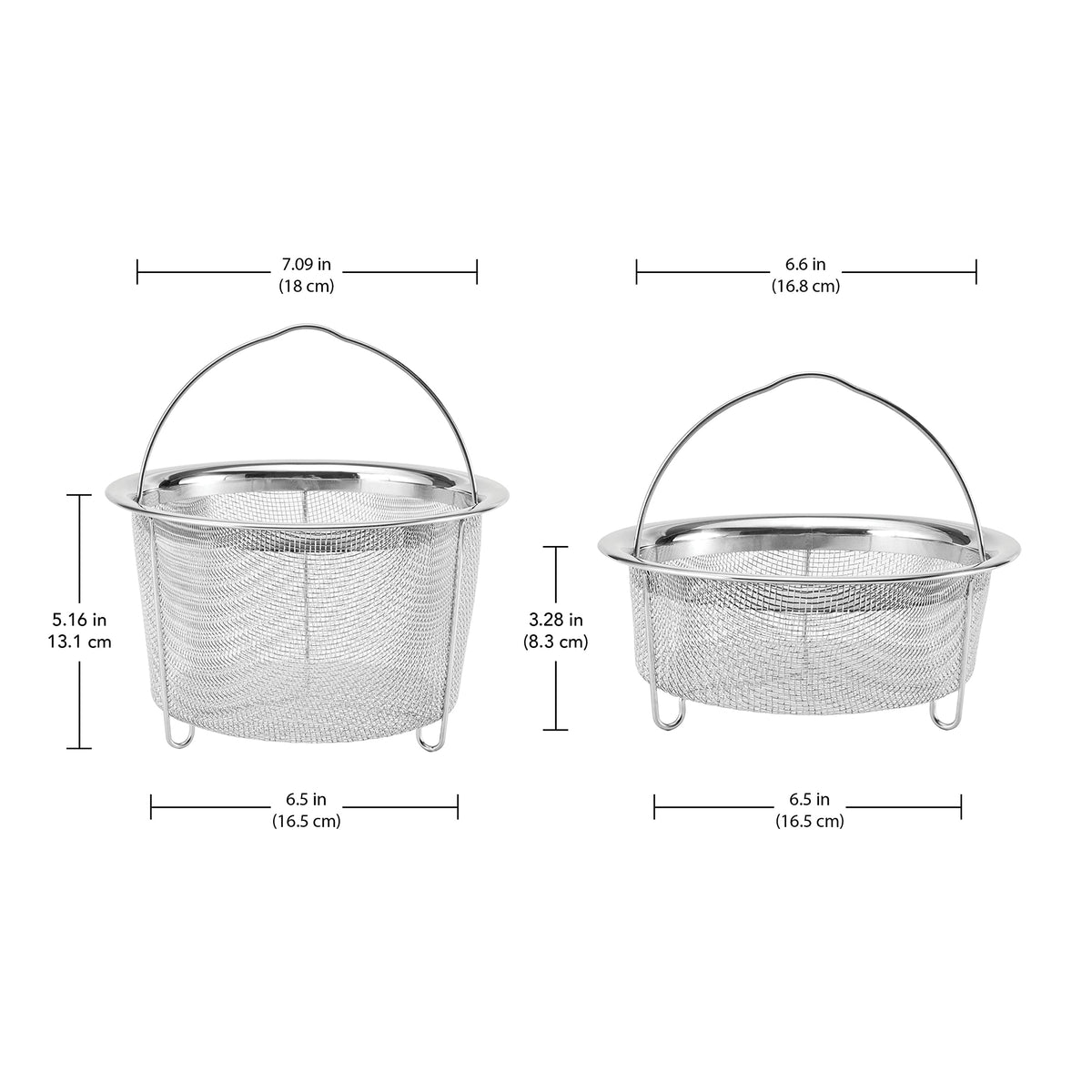 Instant Pot mesh steamer basket small for delicate items and wraps