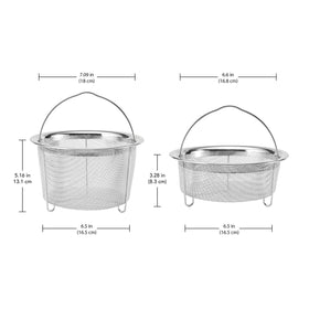 Instant Pot mesh steamer basket small for delicate items and wraps