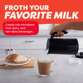 Instant Pot Milk Frother renders light warm foam for smooth latte tops