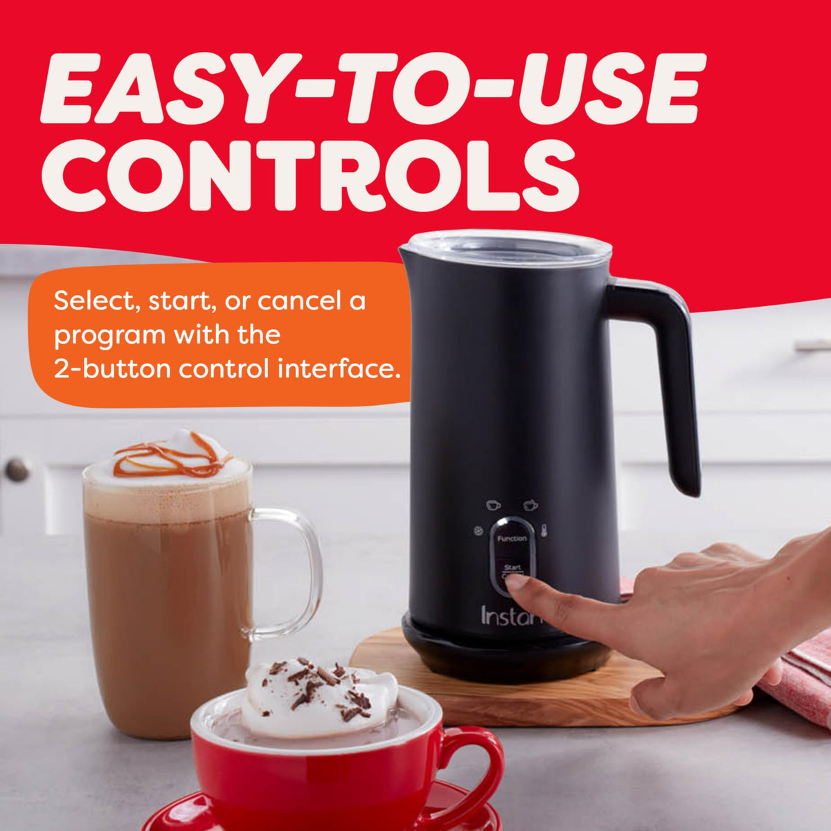 Instant Pot Milk Frother heats milk only for creamy non‑foam drinks