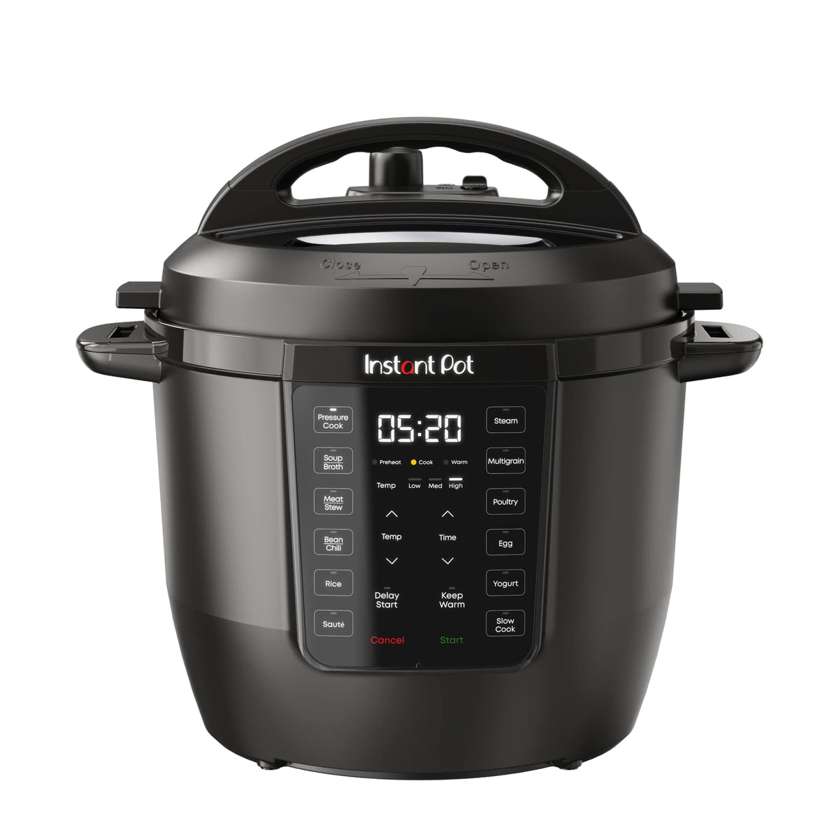 Instant Pot Rio 7-in-1 lid showing safe steam release for quick meals.