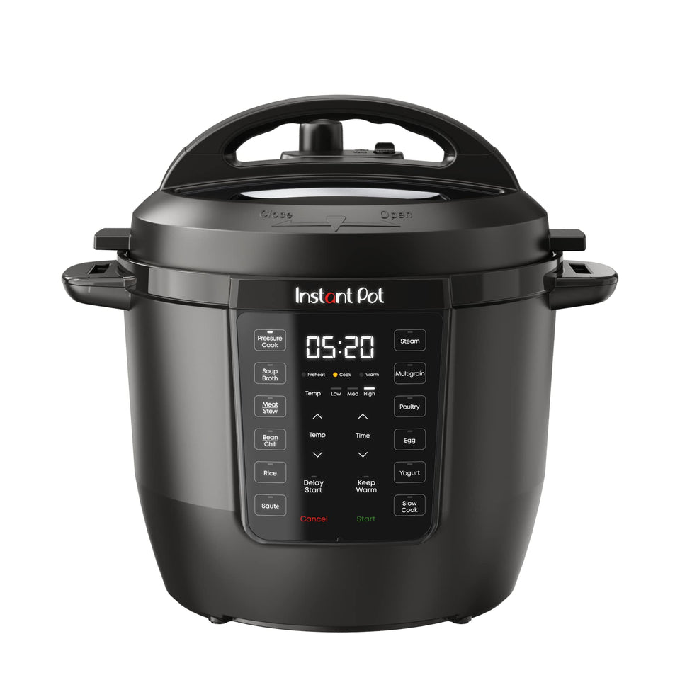 Instant Pot Rio 7-in-1 lid showing safe steam release for quick meals.