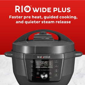 Instant Pot RIO Wide Plus stainless steel inner pot for even searing