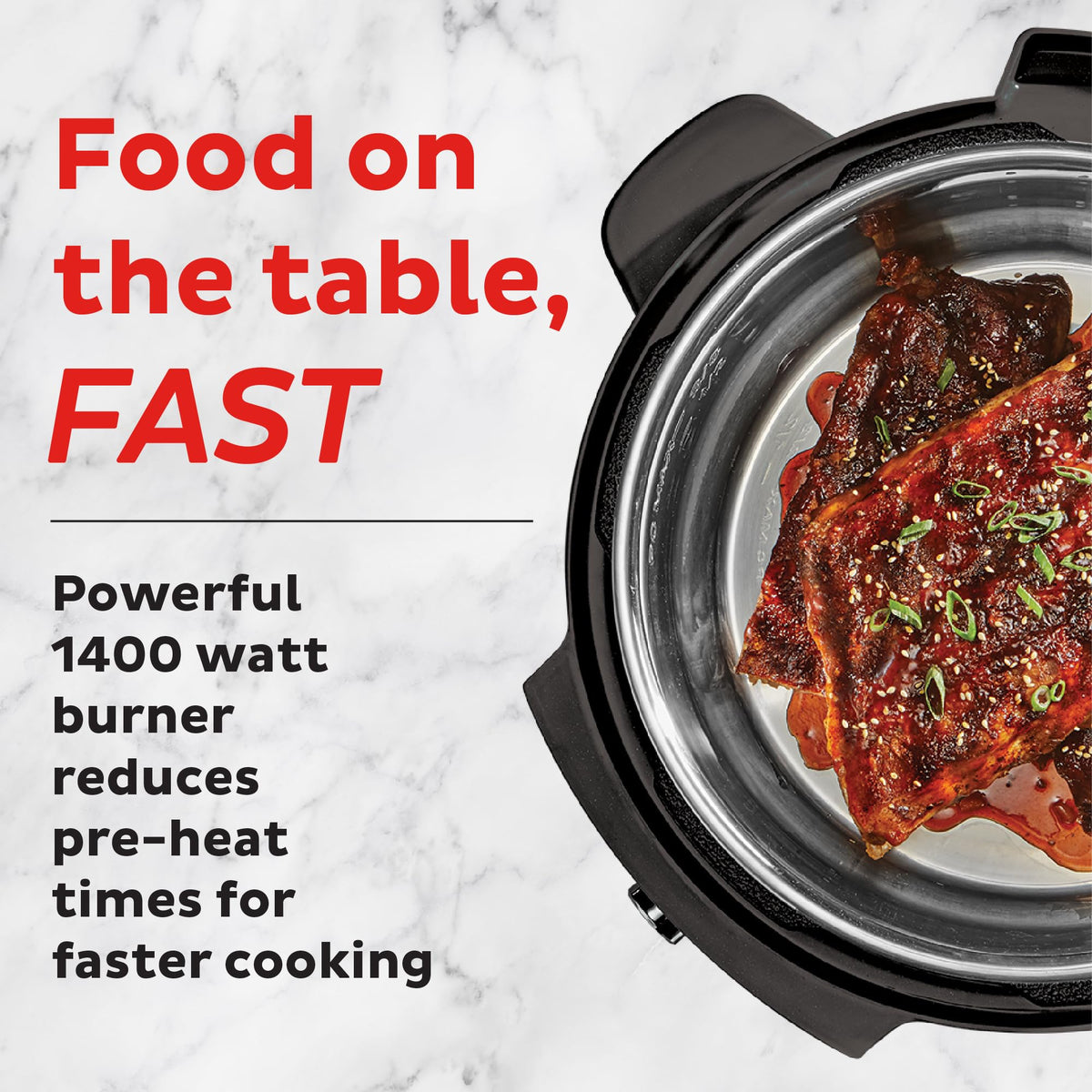 Instant Pot RIO Wide Plus stainless-steel steaming rack included