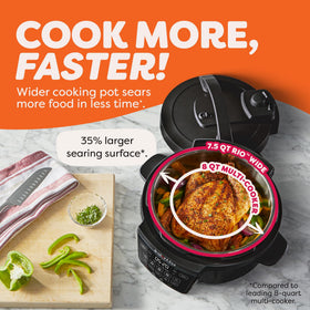 Instant Pot Rio Wide steam-release closeup demonstrates safe venting.