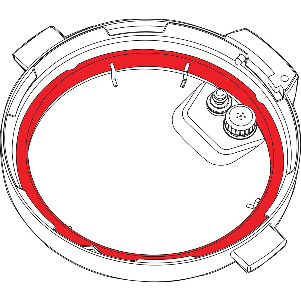 Instant Pot sealing ring in blue for 5-6 qt models, color-coded for sweet and savory.