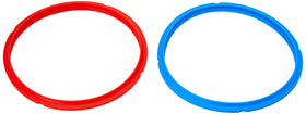 Instant Pot sealing ring in red for 5-6 qt models, helps prevent flavor transfer.