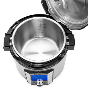 Instant Pot stainless steel inner pot polished surface enables effortless cleaning.