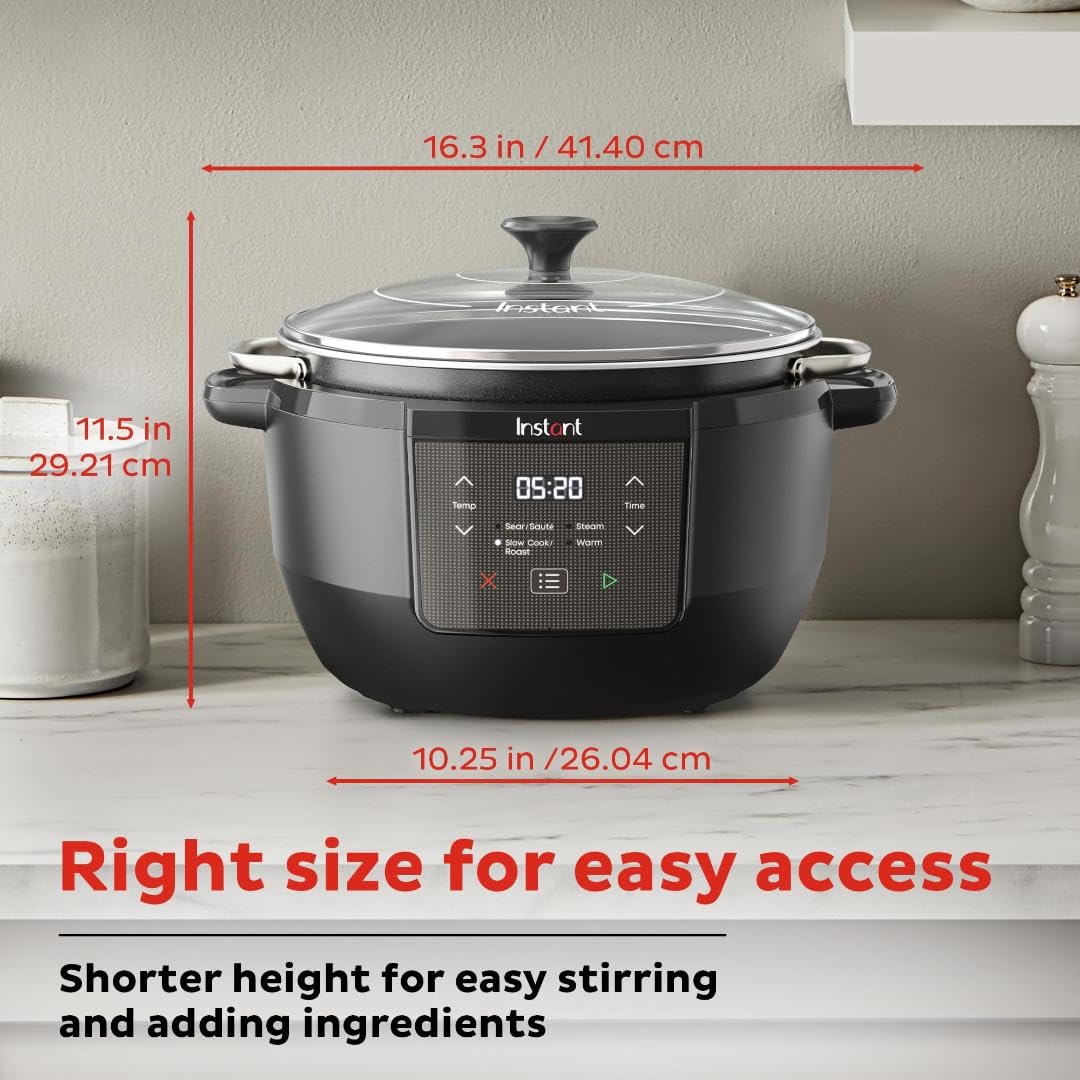 Instant Pot Superior Cooker 7.5-quart capacity ideal for batch cooking.