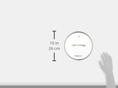 Instant Pot tempered glass lid with steam vent, suitable for oven-safe use up to 428F.