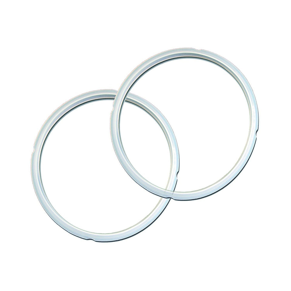 Instant Pot two-ring set close-up for durable sealing