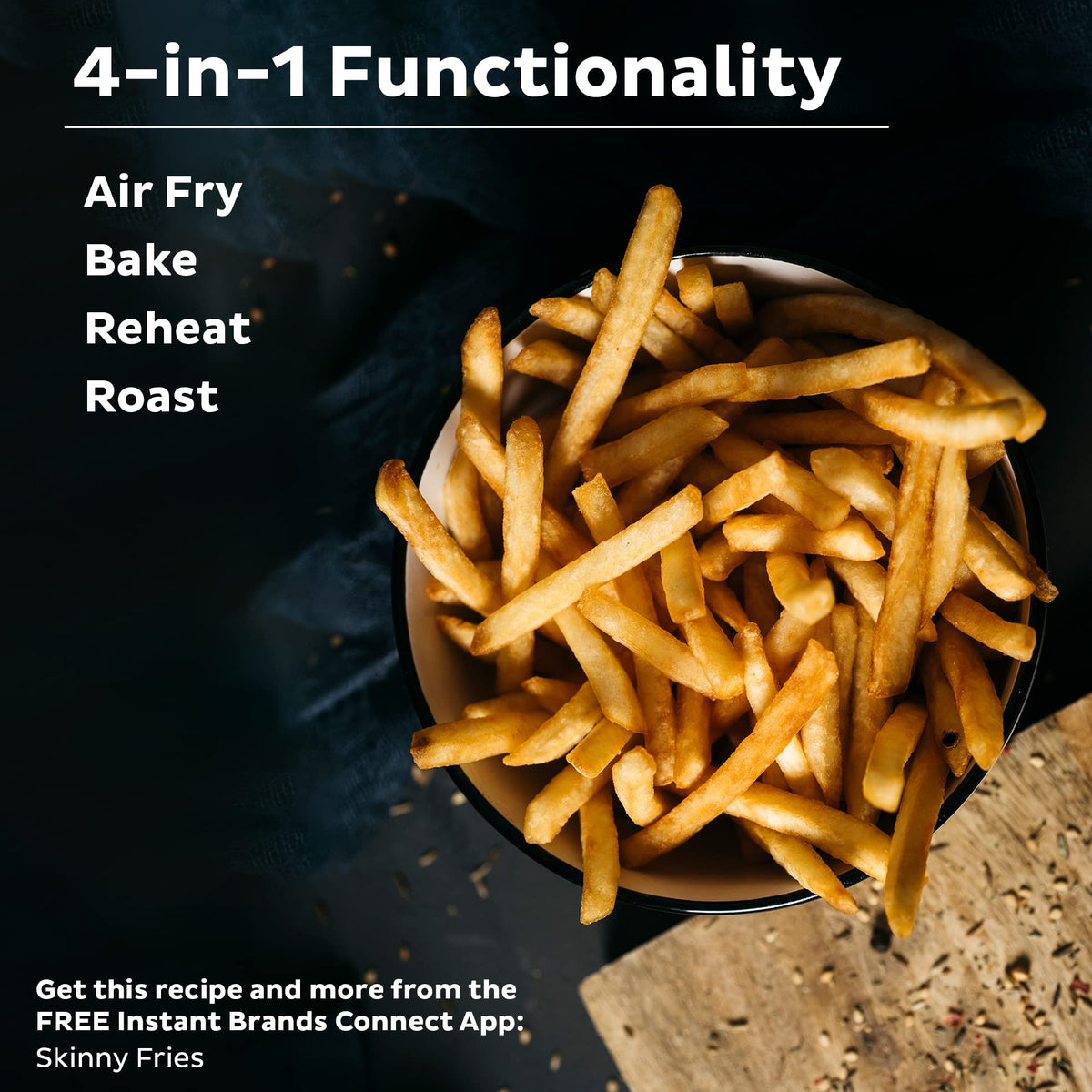 Instant Pot Vortex 2QT crispy wings ready from the air fryer