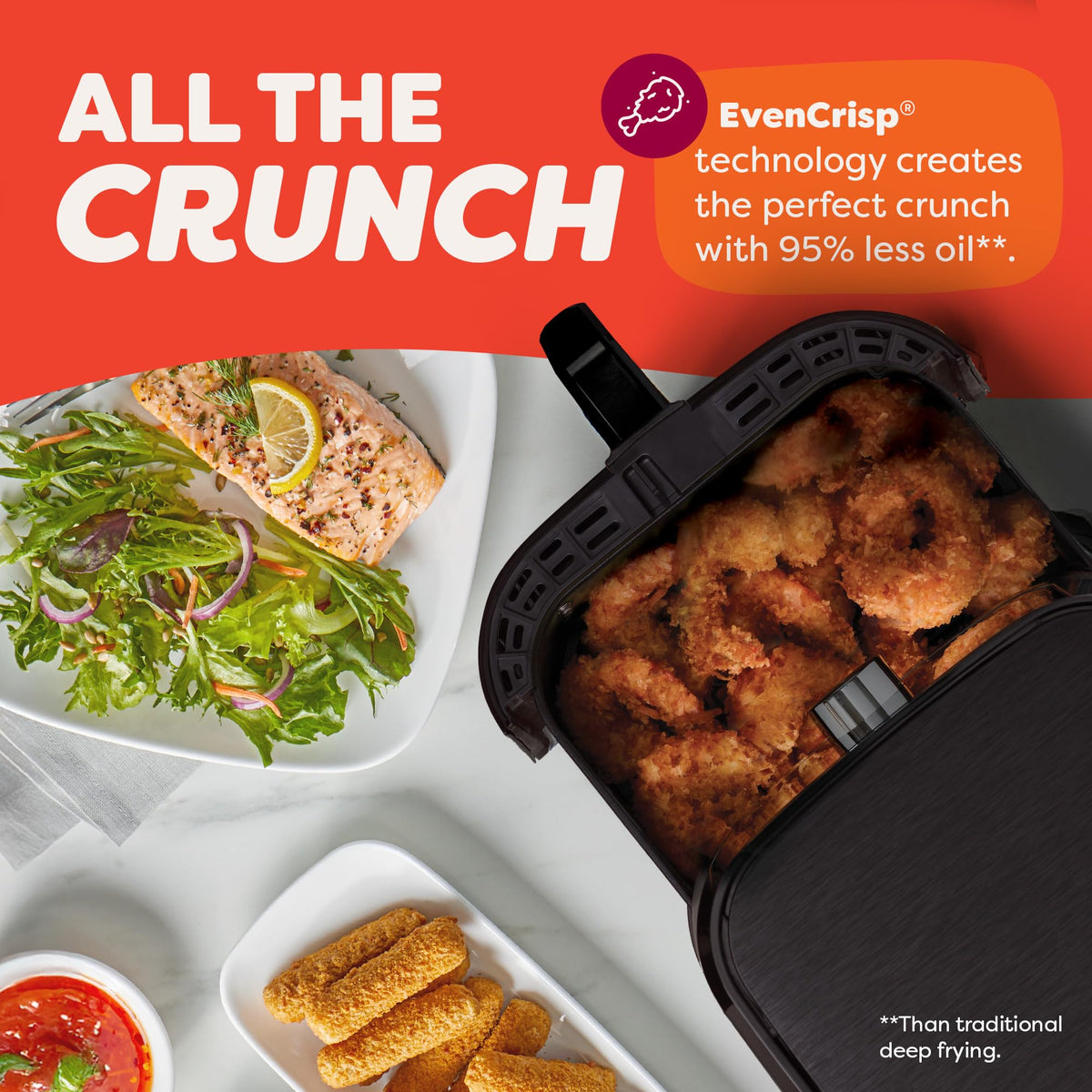 Instant Pot Vortex 6QT XL compact countertop setup fits small kitchens.