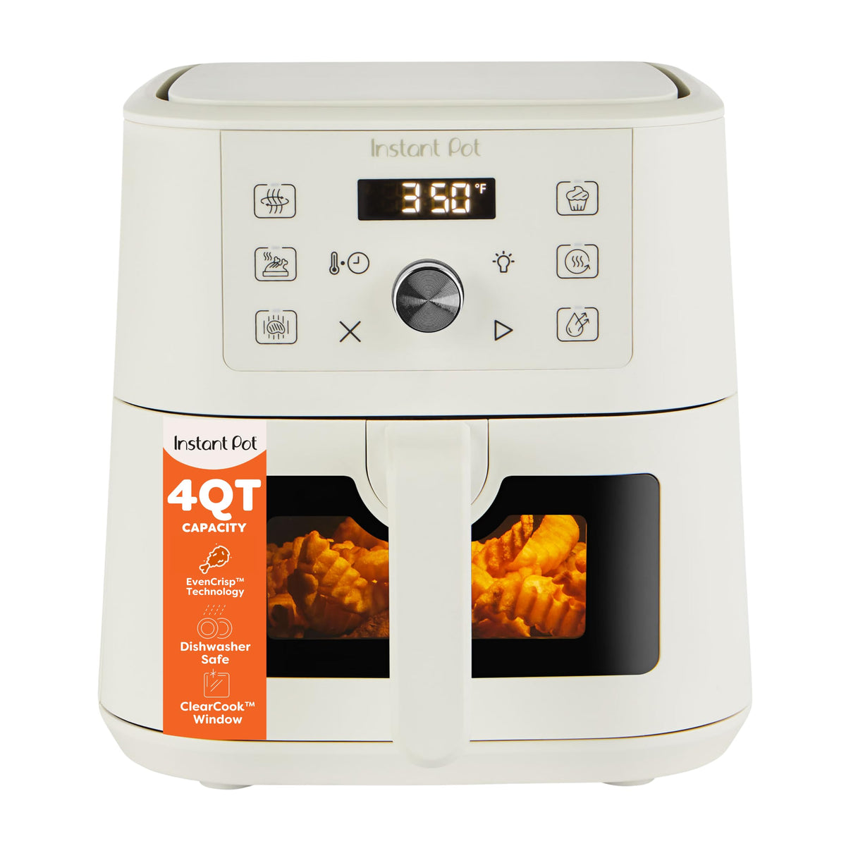 Instant Pot VORTEX Mini front view showing compact design with strong performance.