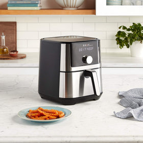 Instant Pot Vortex Plus 4QT basket in use delivering crisp results with less oil.
