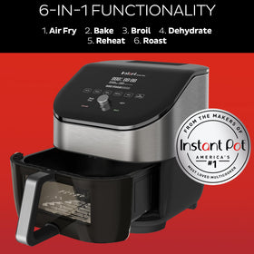 Instant Pot Vortex Plus offers 6 customizable presets for quick results