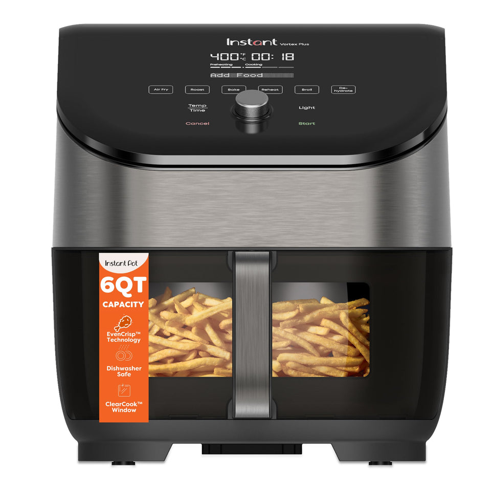 Instant Pot Vortex Plus ClearCook window lets you monitor progress without opening the basket