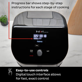 Built-in safety features support worry-free cooking sessions