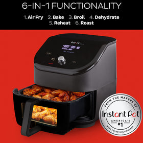 Instant Pot Vortex Plus ClearCook window for easy peek during cooking.