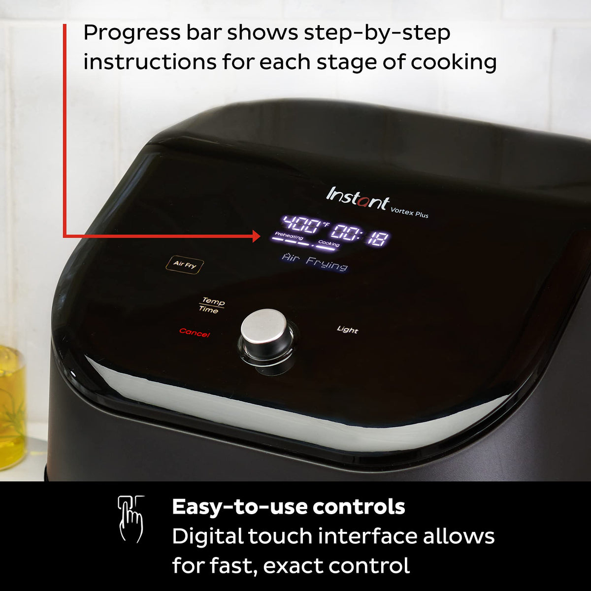 Instant Pot Vortex Plus dishwasher-safe baskets simplify cleanup after meals.