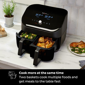Instant Pot Vortex Plus XL EvenCrisp delivers a crunchy result with less oil.