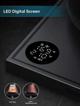 INTASTING brew stopwatch display to time your pour-over rhythm.