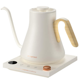INTASTING electric kettle gooseneck spout for precise pour-over coffee control.