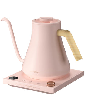 INTASTING electric kettle with gooseneck spout for precise pour-over control.