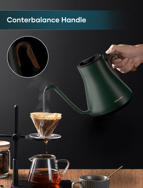 INTASTING electric kettle plastic-free sensor guarantees pure water.