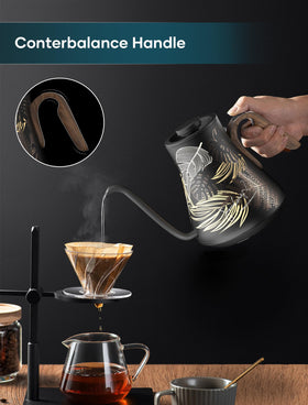 INTASTING kettle showing precision temperature control for consistent brews